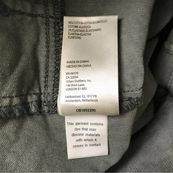 We The Free Green Jayde Corduroy High Rise Flare Pants Size 31 NEW Retro